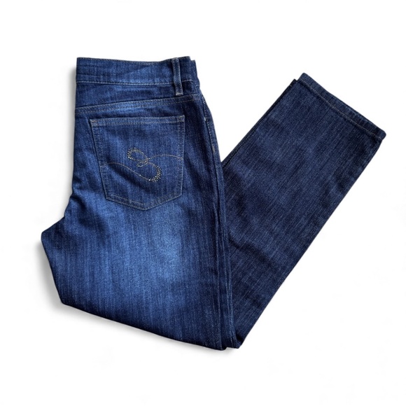 Escada Denim - Escada Sport Embellished Cropped Jeans – Size 36 (Approx US 4)